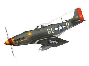 north american p-51d - ol flak joe 3D Model