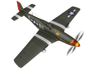 north american p-51d - ol flak joe 3D Model