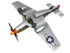 north american p-51d - ol flak joe 3D Model