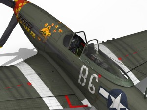 north american p-51d - ol flak joe 3D Model