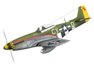 north american p-51d - miss velma Modelo 3D