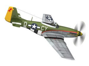 north american p-51d - miss velma Modelo 3D