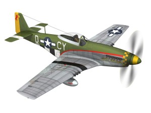north american p-51d - miss velma Modelo 3D