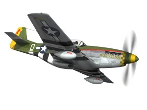 north american p-51d - miss velma 3D Model