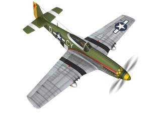north american p-51d - miss velma Modelo 3D