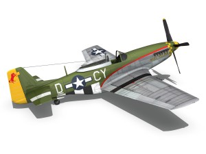 north american p-51d - miss velma Modelo 3D