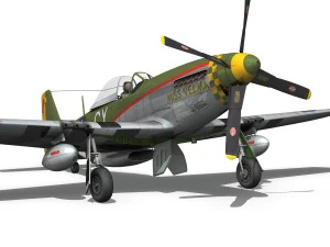north american p-51d - miss velma 3D Model