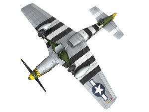 north american p-51d - miss velma Modelo 3D