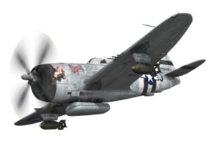 republic p-47d thunderbolt - virginia Model 3D