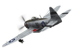 republic p-47d thunderbolt - virginia Model 3D