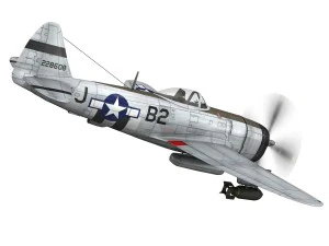 republic p-47d thunderbolt - virginia 3D Model