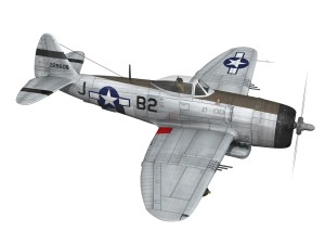 republic p-47d thunderbolt - virginia Model 3D