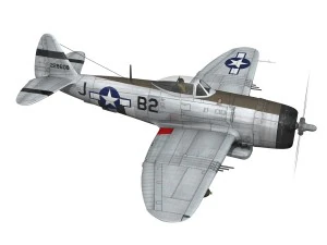 republic p-47d thunderbolt - virginia 3D Model