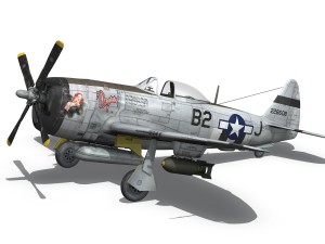 republic p-47d thunderbolt - virginia Model 3D