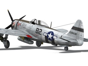 republic p-47d thunderbolt - virginia Model 3D