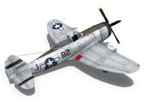 republic p-47d thunderbolt - virginia Model 3D