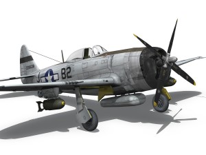 republic p-47d thunderbolt - virginia Model 3D