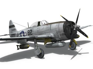 republic p-47d thunderbolt - virginia 3D Model
