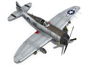 republic p-47d thunderbolt - virginia Model 3D