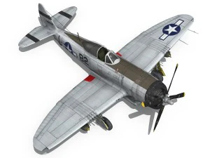republic p-47d thunderbolt - virginia 3D Model