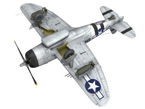 republic p-47d thunderbolt - virginia Model 3D