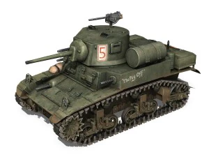 m3a1 light tank stuart - the pay off 3D Model