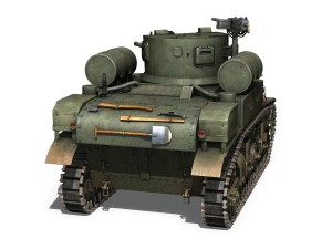m3a1 light tank stuart - the pay off Modelo 3D