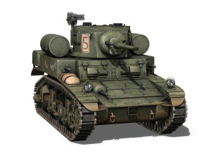 m3a1 light tank stuart - the pay off Modelo 3D