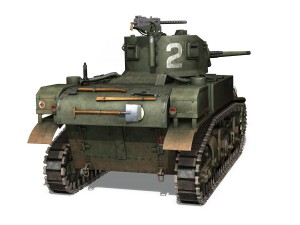 m3a1 light tank stuart - 156700 3D Model