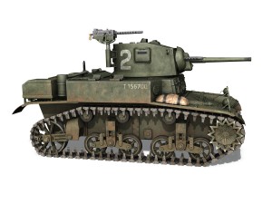 m3a1 light tank stuart - 156700 3D Model
