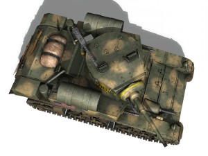 m3a1 light tank stuart - tiger 3D मॉडल