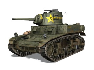 m3 light tank stuart - el diablo Modèle 3D