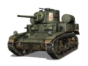 m3a1 light tank stuart - death-hell and destruction 3D Model