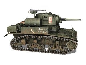 m3a1 light tank stuart - death-hell and destruction 3D Model
