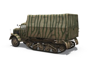 opel blitz maultier - half-truck cargo truck - 36 infantry-division 3D 模型