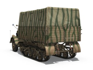 opel blitz maultier - half-truck cargo truck - 36 infantry-division 3D 模型