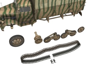 opel blitz maultier - half-truck cargo truck - 36 infantry-division 3D 模型