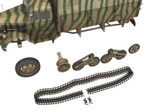 opel blitz maultier - half-truck cargo truck - 36 infantry-division 3D Model
