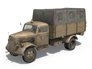 opel blitz - 21 panzer-division 3D Model