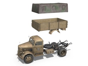opel blitz - 21 panzer-division 3D Model