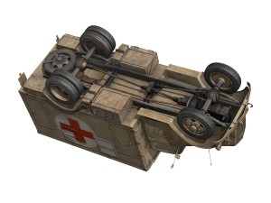 opel blitz - 3t ambulance truck - 2 pzdiv 3D Model