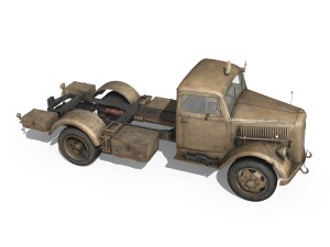 opel blitz - 3t ambulance truck - 2 pzdiv 3D Model