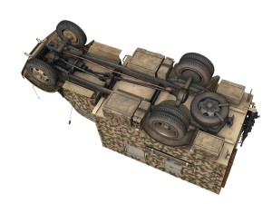 opel blitz - 3t truck with radiokoffer Modelo 3D