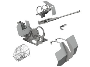 2cm flak 38 with sdah 51 - trailer 3D Model