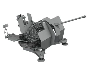 opel blitz with 2cm flak 38 3D Model