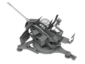 opel blitz with 2cm flak 38 3D Модель