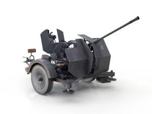2cm flak 38 with sdah 51 - trailer - dhg 3D Model