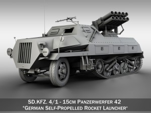 sdkfz 4 - panzerwerfer 42 Modello 3D