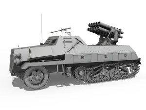 sdkfz 4 - panzerwerfer 42 3D Model