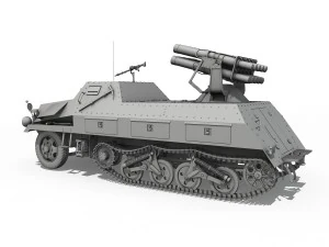sdkfz 4 - panzerwerfer 42 3D Model